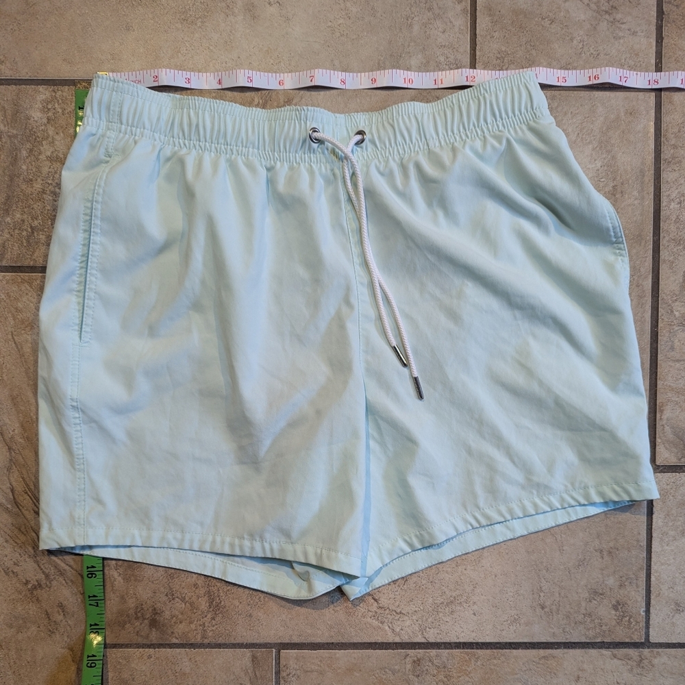 Abercrombie & Fitch Men’s Stretch Swim Trunks – Light Mint Green, XS